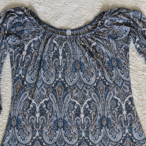 Blue Paisley dress - Picture 3 of 5